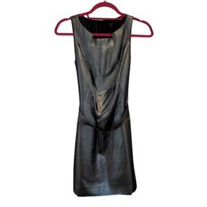 Hugo Boss Metallic Silver Cocktail Dress